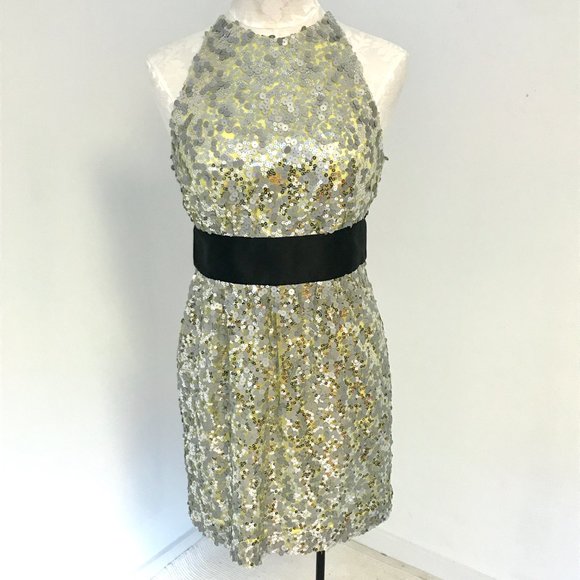 Robert Rodriguez 8 Sequin Disco Party Mini Dress - Picture 1 of 12